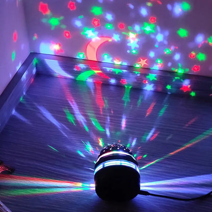 Mini Star Night Light Projector 360 Rotation