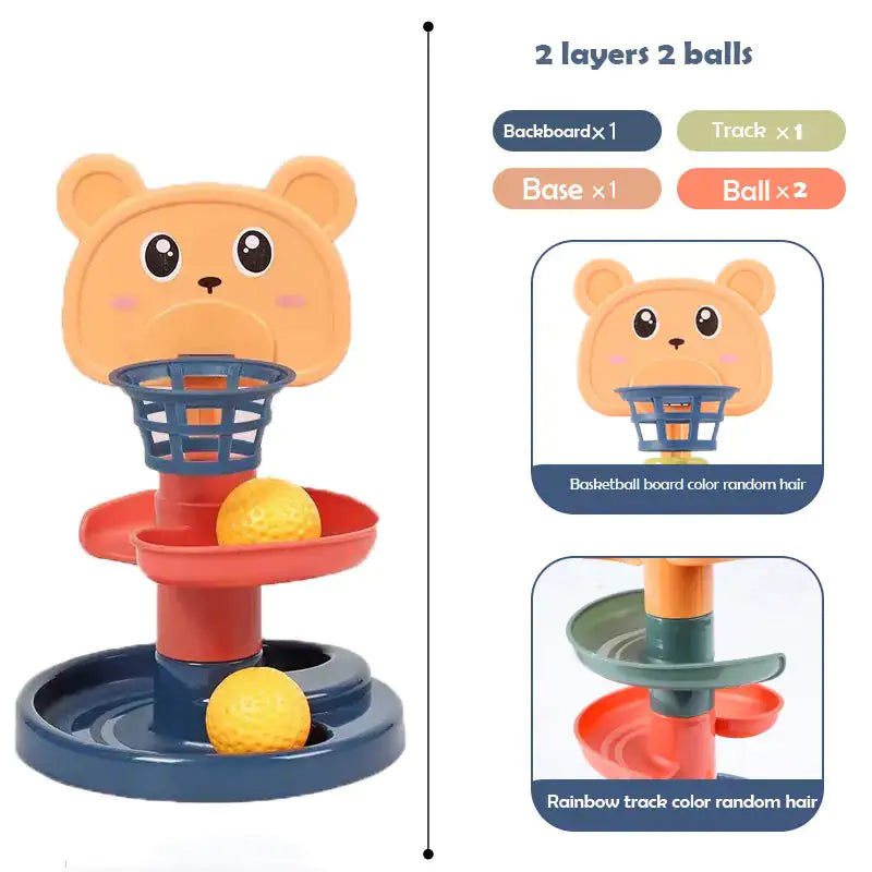 Baby Track Rolling Sliding Ball Tower