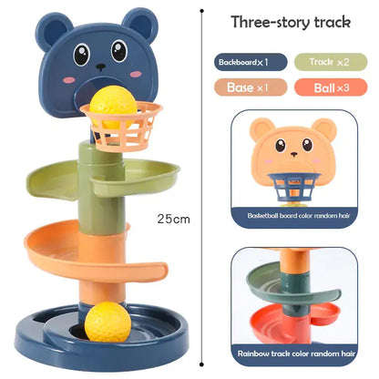 Baby Track Rolling Sliding Ball Tower