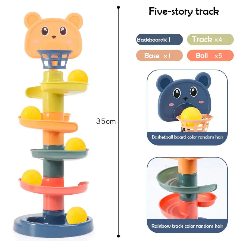 Baby Track Rolling Sliding Ball Tower