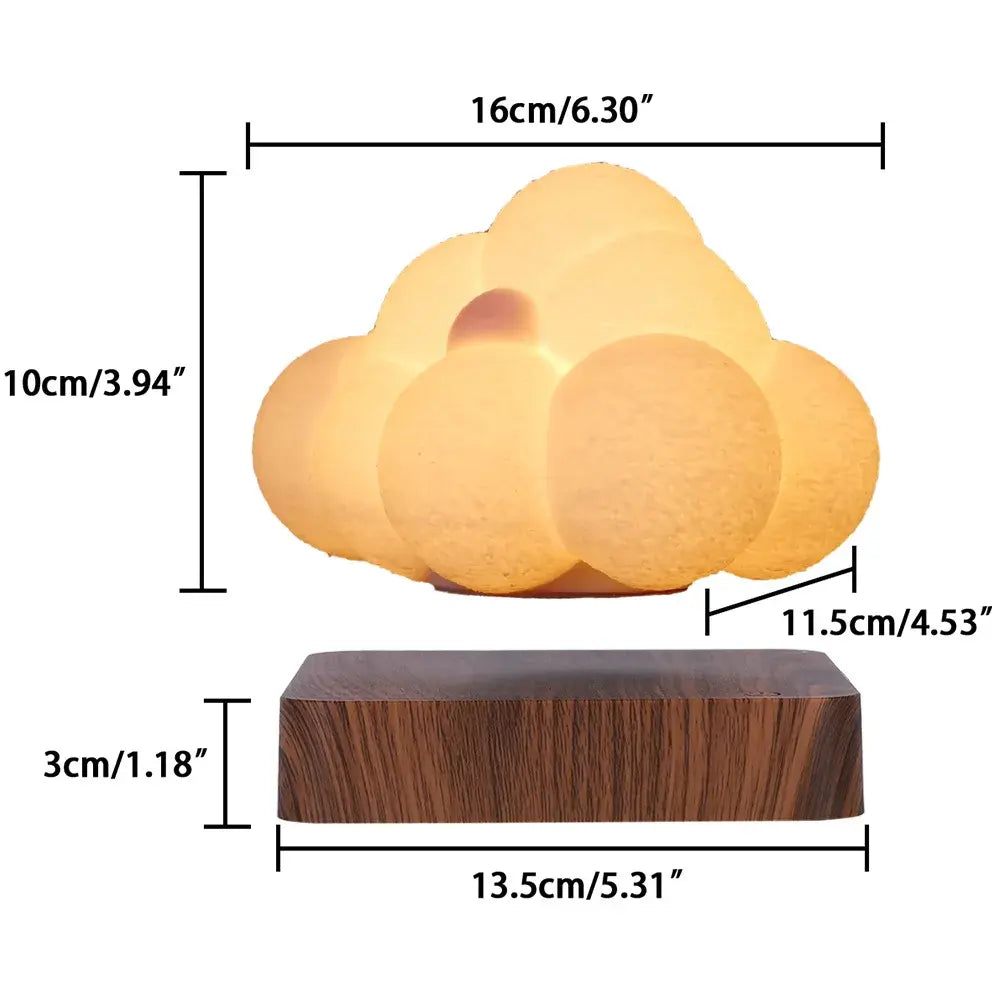 Magnetic Levitating LED Floating Cloud Lamp with 3 Lighting Modes