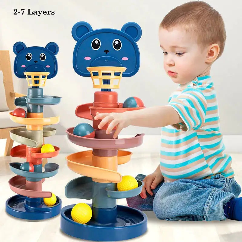 Baby Track Rolling Sliding Ball Tower