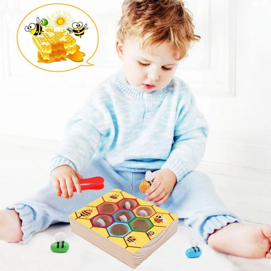 Bee Wooden Sorting Game