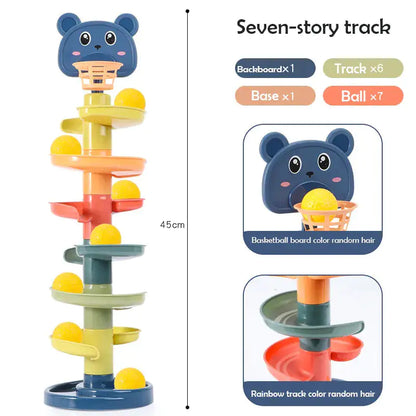 Baby Track Rolling Sliding Ball Tower